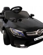 R-Sport Masinuta electrica pentru copii Cabrio M4 BBH-958 Negru 50W cu telecomanda 12V pornire lenta usi si portbagaj cu deschidere panou muzica lumini sarcina maxima 30 kg