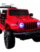 R-Sport Masinuta electrica pentru copii Jeep X10 TS-159 Rosu 70W cu telecomanda si functie de balansare 12V usi cu deschidere panou muzica centura de siguranta sarcina maxima 30 kg