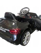 R-Sport Masinuta electrica pentru copii Mercedes GLA45 Negru 70W cu telecomanda roti EVA si scaun piele pornire lenta lumini panou de muzica 2 usi cu deschidere
