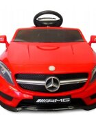R-Sport Masinuta electrica pentru copii Mercedes GLA45 Rosu 70W cu telecomanda roti EVA si scaun piele pornire lenta lumini panou de muzica 2 usi cu deschidere
