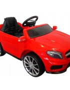 R-Sport Masinuta electrica pentru copii Mercedes GLA45 Rosu 70W cu telecomanda roti EVA si scaun piele pornire lenta lumini panou de muzica 2 usi cu deschidere