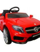 R-Sport Masinuta electrica pentru copii Mercedes GLA45 Rosu 70W cu telecomanda roti EVA si scaun piele pornire lenta lumini panou de muzica 2 usi cu deschidere