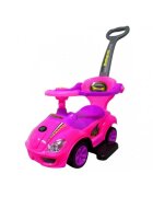 R-Sport Masinuta pentru copii de impins J9 Roz cu maner pentru ghidare de catre parinte suport pentru picioare melodii recomandata copiilor cu varsta cuprinsa intre 1-3 ani