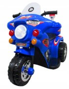 R-Sport Motocicleta electrica pentru copii M7 albastra 20W cu muzica lumini si pedala acceleratie