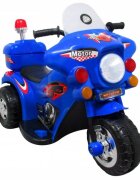 R-Sport Motocicleta electrica pentru copii M7 albastra 20W cu muzica lumini si pedala acceleratie