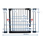 R-Sport Poarta de siguranta din metal 79-105 cm S2 Negru