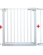 R-Sport Poarta de siguranta din metal S3 alb 79-115 cm
