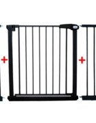 R-Sport Poarta de siguranta din metal S3 negru 79-115 cm