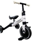 R-Sport Tricicleta multifunctionala 4 in 1 cu pedale detasabile P8 alb varsta 2-5 ani roti din spuma EVA inaltime reglabila sarcina maxima admisa 25 kg