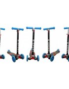 R-Sport Trotineta H2 Albastra cu ghidon reglabil 3 roti din cauciuc cu led greutate admisa 50 kg varsta 2-7 ani
