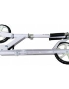 R-Sport Trotineta H4 alba pliabila cu 2 roti din cauciuc ghidon reglabil greutate admisa 100 kg