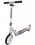 R-Sport Trotineta H4 alba pliabila cu 2 roti din cauciuc ghidon reglabil greutate admisa 100 kg