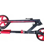 R-Sport Trotineta H4 rosie pliabila cu 2 roti din cauciuc ghidon reglabil greutate admisa 100 kg