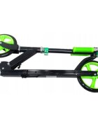 R-Sport Trotineta H4 verde pliabila cu 2 roti din cauciuc ghidon reglabil greutate admisa 100 kg