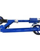 R-Sport Trotineta H5 albastra cu 2 roti pliabila roti din cauciuc ghidon reglabil greutate admisa 100 kg