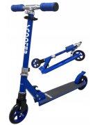 R-Sport Trotineta H5 albastra cu 2 roti pliabila roti din cauciuc ghidon reglabil greutate admisa 100 kg