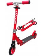 R-Sport Trotineta H5 rosie cu 2 roti pliabila roti din cauciuc ghidon reglabil greutate admisa 100 kg