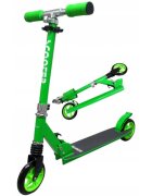 R-Sport Trotineta H5 verde cu 2 roti pliabila roti din cauciuc ghidon reglabil greutate admisa 100 kg
