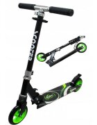 R-Sport Trotineta H7 negru-verde pliabila cu roti din cauciuc greutate admisa 100 kg