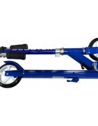 R-Sport Trotineta pliabila H6 albastru cu roti din cauciuc frana de picior ghidon reglabil greutate admisa 100 kg