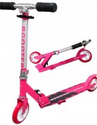 R-Sport Trotineta pliabila H6 roz cu roti din cauciuc frana de picior ghidon reglabil greutate admisa 100 kg