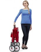 RADIO FLYER Carucior copii pliabil de tractat cu baldachin EZ Fold Wagon prevazut cu scaune confortabile cu centuri de siguranta suporturi pentru sticle roti silentioase greutate maxima suportata 68 kg