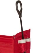 RADIO FLYER Carucior copii pliabil de tractat cu baldachin EZ Fold Wagon prevazut cu scaune confortabile cu centuri de siguranta suporturi pentru sticle roti silentioase greutate maxima suportata 68 kg