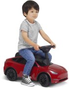 RADIO FLYER Masinuta pentru copii fara pedale My First Tesla actionata cu picioarele roti din cauciuc volan mobil cu claxon