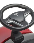 RADIO FLYER Masinuta pentru copii fara pedale My First Tesla actionata cu picioarele roti din cauciuc volan mobil cu claxon