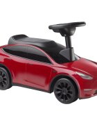 RADIO FLYER Masinuta pentru copii fara pedale My First Tesla actionata cu picioarele roti din cauciuc volan mobil cu claxon