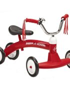 RADIO FLYER Ride-On copii fara pedale Scoot About scaun cu reglare usoara sonerie si panglici decorative cadru din otel greutate maxima admisa 20 kg