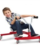 RADIO FLYER Ride-On fara pedale pentru copii Ziggle recomandat copiilor intre 3 si 8 ani cu posibilitate de rotire la 360 grip tape sezut cu pozitie ajustabila 4 roti multidirectionale