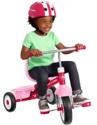 RADIO FLYER Tricicleta pentru copii 3 in 1 Stroll N Trike roz cu scaun cu pozitie ajustabila roti silentioase maner reglabil pe inaltime si detasabil sistem roata libera pana la 25 kg