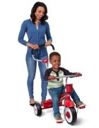 RADIO FLYER Tricicleta pentru copii 4 in 1 multifunctionala 9 luni-5 ani scaun cu pozitie ajustabila copertina cu protectie UV suport pentru picioare si tavita cu suport pentru jucarii