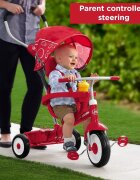 RADIO FLYER Tricicleta pentru copii 4 in 1 multifunctionala control al directiei sezut cu pozitie ajustabila copertina pentru protectie UV