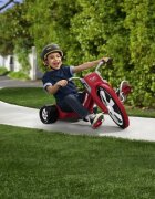 RADIO FLYER Tricicleta pentru copii Big Flyer stil chopper roti late scaun ajustabil in 3 pozitii ghidon cromat greutate admisa 29 kg