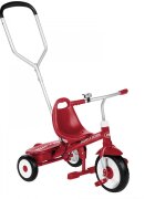 RADIO FLYER Tricicleta pentru copii Steer and Stroll multifunctionala maner de impins detasabil suport picioare scaun reglabil roti silentioase sonerie