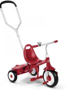 RADIO FLYER Tricicleta pentru copii Steer and Stroll multifunctionala maner de impins detasabil suport picioare scaun reglabil roti silentioase sonerie