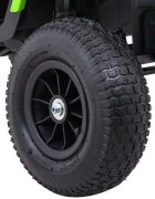 Ramiz Atv electric pentru copii Air BDM0906 102x65x73 cm negruverde 90W cu suspensii lumini sunete panou audio si scaun piele