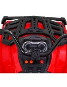 Ramiz Atv electric pentru copii Air BDM0906 102x65x73 cm rosu 90W cu suspensii lumini sunete panou audio si scaun piele