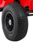 Ramiz Atv electric pentru copii Air BDM0906 102x65x73 cm rosu 90W cu suspensii lumini sunete panou audio si scaun piele