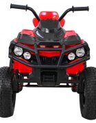 Ramiz Atv electric pentru copii Air BDM0906 102x65x73 cm rosu 90W cu suspensii lumini sunete panou audio si scaun piele
