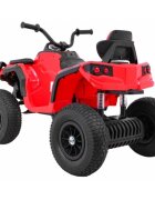 Ramiz Atv electric pentru copii Air BDM0906 102x65x73 cm rosu 90W cu suspensii lumini sunete panou audio si scaun piele