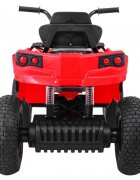Ramiz Atv electric pentru copii Air BDM0906 102x65x73 cm rosu 90W cu suspensii lumini sunete panou audio si scaun piele