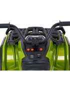Ramiz Atv electric pentru copii Air BDM0906 102x65x73 cm verde 90W cu suspensii lumini sunete panou audio si scaun piele
