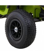 Ramiz Atv electric pentru copii Air BDM0906 102x65x73 cm verde 90W cu suspensii lumini sunete panou audio si scaun piele