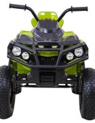 Ramiz Atv electric pentru copii Air BDM0906 102x65x73 cm verde 90W cu suspensii lumini sunete panou audio si scaun piele