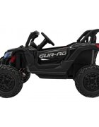 Ramiz Atv electric pentru copii Buggy Defend 106x75x59 cm negru 140W cu telecomanda 4 x 4 suspensii sunete lumini scaun piele roti din spuma Eva si panou audio