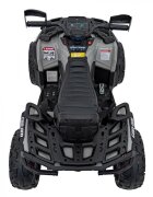 Ramiz Atv electric pentru copii Can-Am Outlander Black 4 motoare x 45W baterie 12V14Ah soft start la buton panou audio roti eva scaun piele