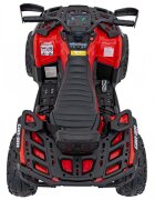 Ramiz Atv electric pentru copii Can-Am Outlander Red 4 motoare x 45W baterie 12V14Ah soft start la buton panou audio roti eva scaun piele